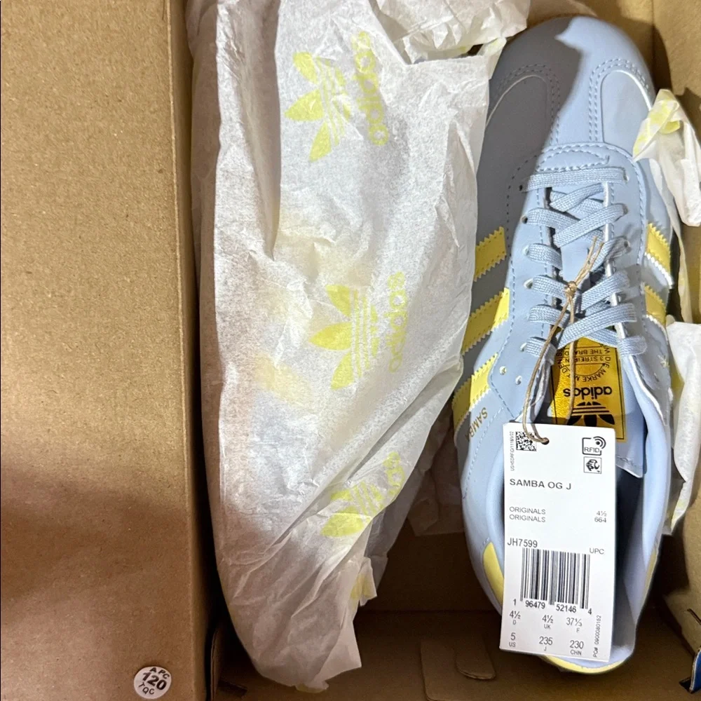 adidas Originals SAMBA OG J lowTOP Sneakers Size  US 5 UK 4 1/2 Euro 37 1/3 - Picture 10 of 10